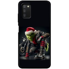 Чохол для Samsung Galaxy A03s (A037) MixCase Новий рік Грінч байкер