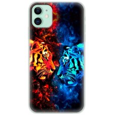 Чохол для iPhone 11 MixCase звірі два тигри