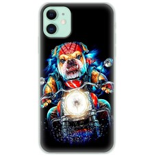 Чохол для iPhone 11 MixCase звірі бульдог байкер