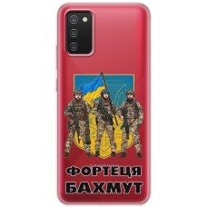 Чохол для Samsung Galaxy A02s (A025) MixCase патріотичні Фортеця БАХМУТ