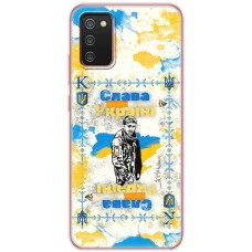 Чохол для Samsung Galaxy A02s (A025) MixCase патріотичні Слава Воїну незалежної Украї