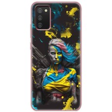 Чохол для Samsung Galaxy A02s (A025) MixCase патріотичні Нездоланна Українка