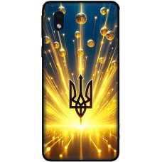 Чохол для Samsung Galaxy A01 Core (A013) MixCase патріотичні Тризуб у золоті
