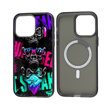 Чохол для iPhone 13 Pro Max MixCase MagSafe MagSafe банда мавп