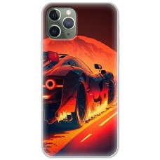 Чохол для iPhone 11 Pro Max MixCase машини неон жовто-помаранчева