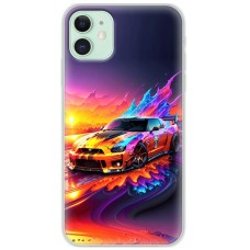 Чохол для iPhone 11 MixCase машини неон mix