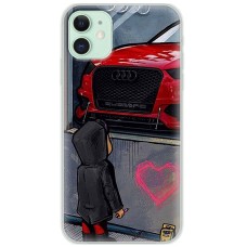 Чохол для iPhone 11 MixCase машини неон Audi 