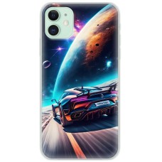 Чохол для iPhone 11 MixCase машини неон на місяці