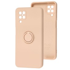 Чохол для Samsung Galaxy A12 (A125) WAVE Color Ring рожевий / pink sand