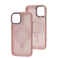 Чохол для iPhone 12 / 12 Pro Space color MagSafe рожевий
