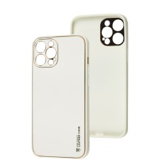 Чохол для iPhone 12 Pro Max Leather Xshield white