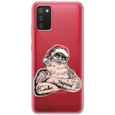Чохол для Samsung Galaxy A02s (A025) Новий рік Санта Клаус за Україну