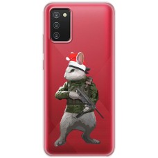 Чохол для Samsung Galaxy A02s (A025) MixCase Новий рік кролик захисник