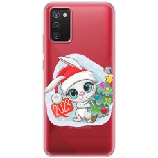 Чохол для Samsung Galaxy A02s (A025) MixCase Новий рік кролик 2023