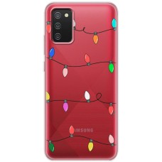 Чохол для Samsung Galaxy A02s (A025) MixCase Новий рік кольорова гірлянда