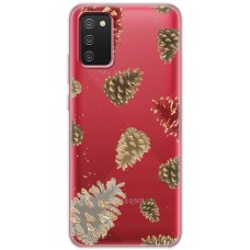 Чохол для Samsung Galaxy A02s (A025) MixCase Новий рік ялинові шишки