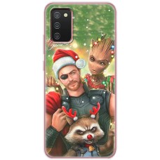 Чохол для Samsung Galaxy A02s (A025) MixCase Новий рік новорічний Марвел