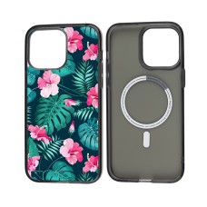 Чохол для iPhone 14 Pro Max MixCase MagSafe лісові квіти