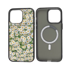 Чохол для iPhone 14 Pro Max MixCase MagSafe квіти ромашки