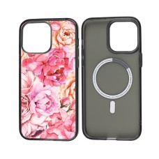 Чохол для iPhone 14 Pro Max MixCase MagSafe квіти букет