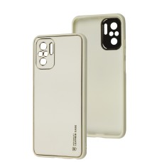 Чохол для Xiaomi Redmi Note 10 / 10s Leather Xshield white