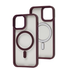 Чохол для iPhone 12 / 12 Pro WAVE Ardor MagSafe bordo 