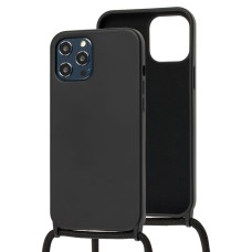Чохол для iPhone 12 Pro Max Wave Lanyard without logo чорний
