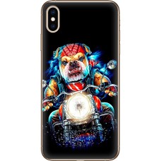 Чохол для iPhone X / Xs MixCase звірі бульдог байкер