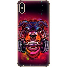 Чохол для iPhone X / Xs MixCase звірі пес з гантелей