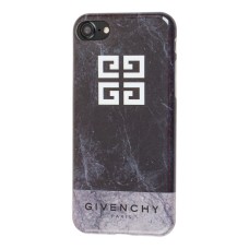Чохол Glossy для iPhone 7/8 бренд чорно сірий