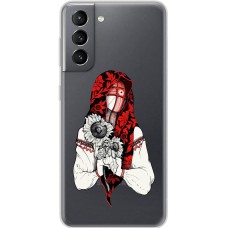 Чохол для Samsung Galaxy S21 (G991) MixCase патріотичні сумна українка