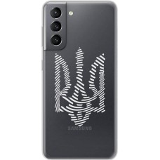 Чохол для Samsung Galaxy S21 (G991) MixCase патріотичні білий тризуб