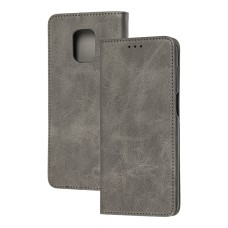 Чохол книжка для Xiaomi Redmi Note 9s / 9 Pro Black magnet сірий
