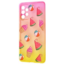 Чохол для Samsung Galaxy A72 Wave Sweet red/ yellow / watermelon