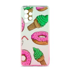 Чохол для Samsung Galaxy A72 Wave Sweet white / pink / donut
