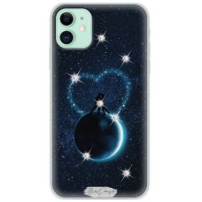 Чохол для iPhone 11 Mixcase зі стразами дизайн 22