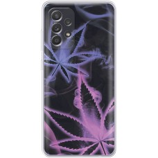 Чохол для Samsung Galaxy A13 (A135) MixCase трава листя на чорному