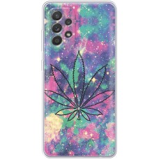 Чохол для Samsung Galaxy A13 (A135) MixCase трава лист на кольоровому