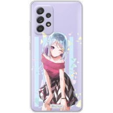 Чохол з аніме для Samsung Galaxy A13 (A135) Mixcase дівчинка підморгує