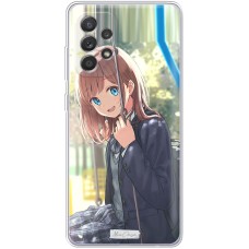 Чохол з аніме для Samsung Galaxy A13 (A135) Mixcase дівчинка дівчина з парасолькою