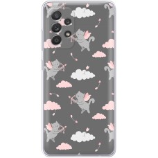 Чохол для Samsung Galaxy A13 (A135) MixCase день закоханих кіт купідон