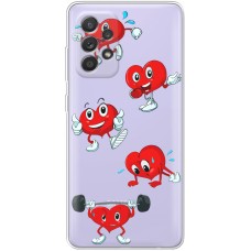 Чохол для Samsung Galaxy A13 (A135) MixCase день закоханих смайлик серце