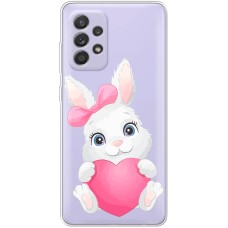 Чохол для Samsung Galaxy A13 (A135) MixCase день закоханих заєць із серцем