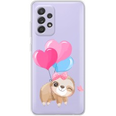 Чохол для Samsung Galaxy A13 (A135) MixCase день закоханих лінивець з шаприками