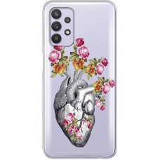 Чохол зі стразами Samsung A325 Galaxy A32 Heart