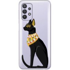 Чохол із стразами Samsung A325 Galaxy A32 Egipet Cat