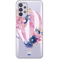 Чохол із стразами Samsung A325 Galaxy A32 Pink Air Baloon