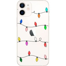 Чохол для iPhone 12 mini MixCase Новий рік кольорова гірлянда