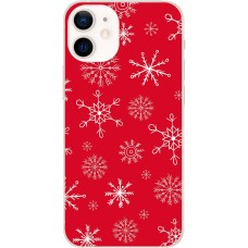 Чохол для iPhone 12 mini MixCase Новий рік паттерн сніжинки