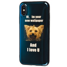 Чохол силіконовий для iPhone X/Xs перламут Йорк